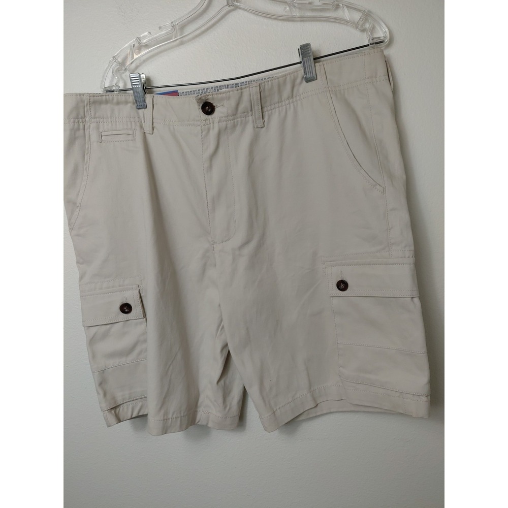 NWT MEN MERONA BEIGE/TAN CARGO SHORTS Sz 38‎ 100% Algodon Cotton